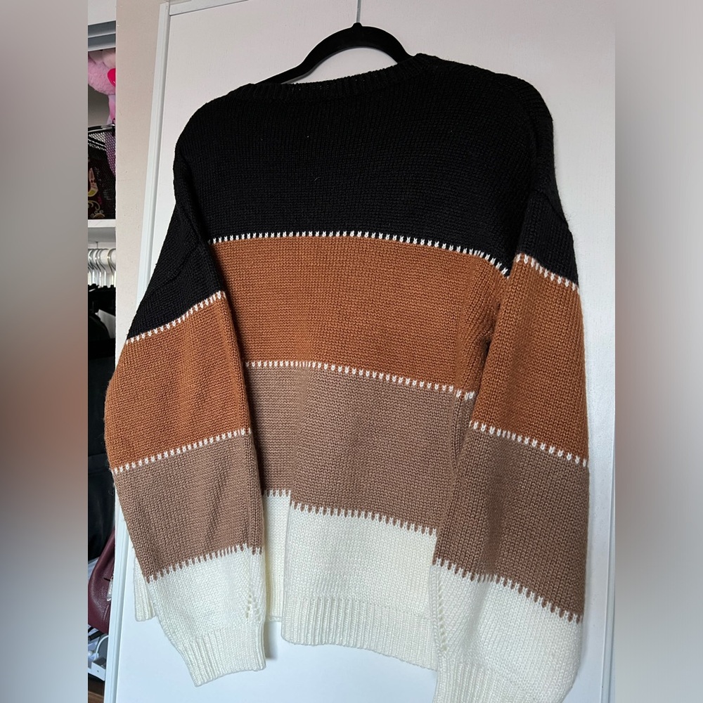 Amazon color block sweater